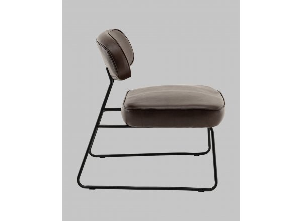 Кресло Kate new ткань экокожа коричневый